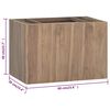 vidaXL Armoire murale de salle de bain 60x39x40 cm Bois de teck massif