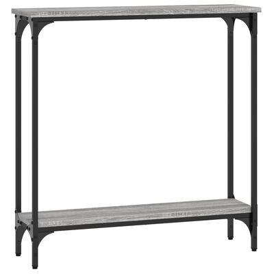 vidaXL Table console sonoma gris 75x22,5x75 cm bois d'ingénierie