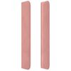 vidaXL T&ecirc;te de lit avec oreilles Rose 203x16x118/128 cm Velours