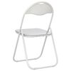 vidaXL Chaise pliante 8 pcs Blanc 48 x 43,5 x 81 cm Simili cuir