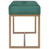 vidaXL Banc 80 cm Vert Velours