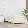 vidaXL Cadre de lit sans matelas cr&egrave;me 100x200 cm tissu