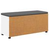 vidaXL Banc d'entr&eacute;e avec coussin avec tiroir Blanc 100 x 38 x 46 cm