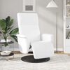 vidaXL Fauteuil inclinable avec repose-pieds blanc similicuir