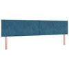 vidaXL T&ecirc;te de lit LED Bleu fonc&eacute; 200 cm Velours
