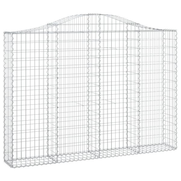 vidaXL Paniers &agrave; gabions arqu&eacute;s 20 pcs 200x30x140/160 cm Fer galvanis&eacute;