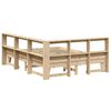 vidaXL Lit biblioth&egrave;que sans matelas 140x200 cm bois massif de pin