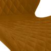 vidaXL Chaises &agrave; manger pivotantes lot de 4 Marron Velours