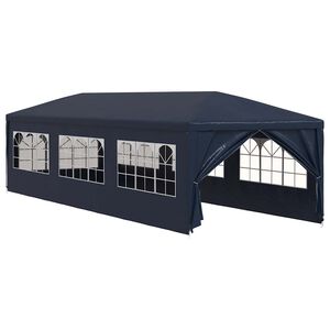 vidaXL Tente de r&eacute;ception 3 x 9 m Bleu
