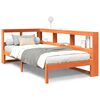 vidaXL Lit biblioth&egrave;que sans matelas cire marron 75x190 cm pin massif