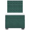 vidaXL Sommier &agrave; lattes de lit avec matelas Vert fonc&eacute; 100x200 cm
