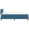 vidaXL Lit &agrave; ressorts avec matelas Bleu fonc&eacute; 120 x 200 cm Velours