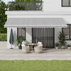 vidaXL Auvent r&eacute;tractable automatique anthracite et blanc 600x350 cm