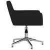 vidaXL Chaises pivotantes &agrave; manger lot de 2 noir tissu