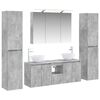 vidaXL Ensemble de mobilier de salle de bain 6 pc Gris b&eacute;ton
