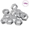 vidaXL &Eacute;crou Hexagonal 23377 pi&egrave;ces Argent&eacute; m&eacute;tal