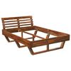 vidaXL Cadre de lit Bois d'acacia massif 140 x 200 cm