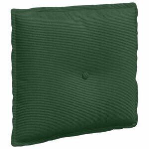 vidaXL Coussin de Dos Vert Jungle 50 x 45 cm Tissu en velours c&ocirc;tel&eacute;