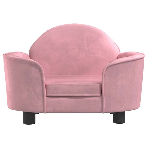vidaXL Lit pour chien rose 66x40x45 cm velours