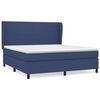 vidaXL Sommier &agrave; lattes de lit avec matelas Bleu 180x200 cm Tissu