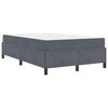 vidaXL Cadre de lit avec matelas Gris fonc&eacute; 120 x 200 cm tissu
