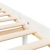 vidaXL Lit pour personne &acirc;g&eacute;e sans matelas blanc 140x200cm bois massif