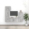 vidaXL Ensemble de meubles TV 5 pcs Sonoma gris Bois d'ingénierie