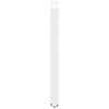 vidaXL Pieds de table de bar en U 2 pi&egrave;ces Blanc 60 x (90-91) cm Acier