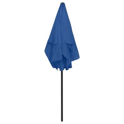 vidaXL Parasol de plage bleu azuré 180x120 cm