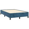 vidaXL Cadre de lit sans matelas bleu foncé 120x200 cm velours