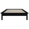 vidaXL Cadre de lit sans matelas noir 100x200 cm bois massif