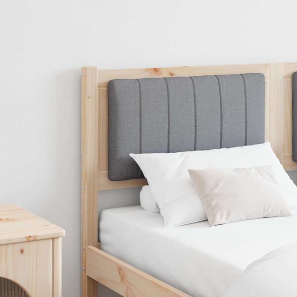 vidaXL T&ecirc;te de lit capitonn&eacute;e Marron 135 cm Pin massif