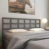vidaXL T&ecirc;te de lit Gris 205,5x4x100 cm Bois massif de pin