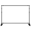 vidaXL Support de toile de fond noir 305x243 cm acier