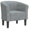 vidaXL Chaise cabriolet gris fonc&eacute; velours