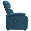 vidaXL Fauteuil Bleu Velours