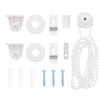 vidaXL Store enrouleur de douche avec cassette largeur du tissu 106 cm