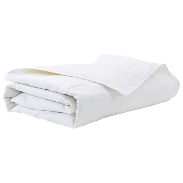 vidaXL Duvet d'été simple Blanc 155 x 220 cm Plume