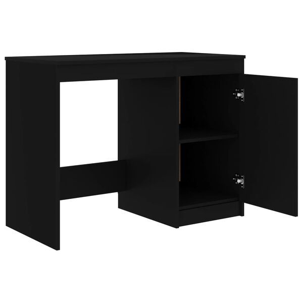 vidaXL Bureau Noir 100x50x76 cm Bois d&rsquo;ing&eacute;nierie