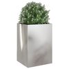 vidaXL Jardini&egrave;re argent&eacute; 52x48x75 cm acier inoxydable