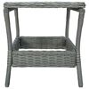vidaXL Salon de jardin 3 pcs avec coussins r&eacute;sine tress&eacute;e gris clair