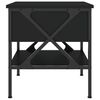 vidaXL Tables de chevet 2 pcs noir 40x42x45 cm bois d&rsquo;ing&eacute;nierie