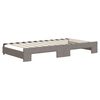 vidaXL Lit de jour avec lit gigogne taupe 100x200 cm tissu