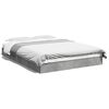vidaXL Cadre de lit sans matelas gris b&eacute;ton 120x200 cm