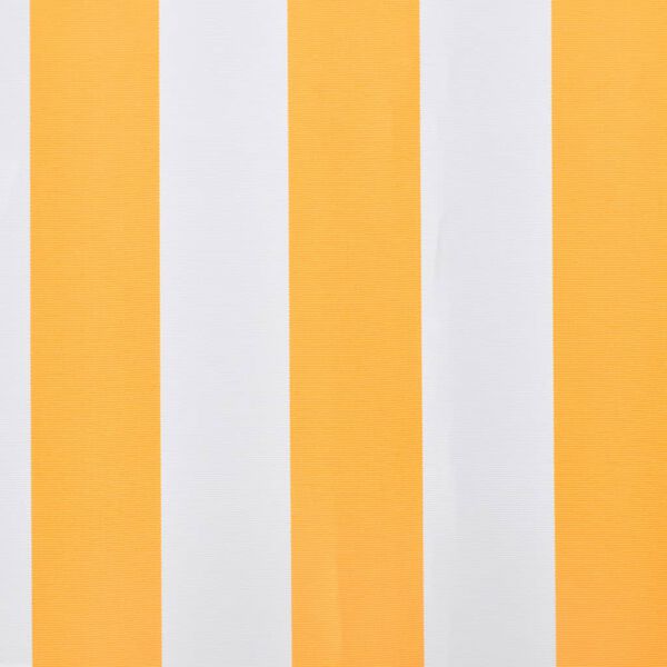 vidaXL Toile d'auvent Orange et blanc 500x300 cm