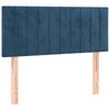 vidaXL Sommier &agrave; lattes de lit avec matelas Bleu fonc&eacute; 100x200 cm