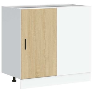 vidaXL Meuble sous &eacute;vier "Lyon" en ch&ecirc;ne Sonoma