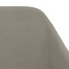 vidaXL Chaises pivotantes &agrave; manger lot de 6 gris clair velours