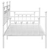 vidaXL Cadre de lit de jour Blanc 107 x 203 cm Acier