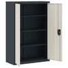 vidaXL Classeur anthracite et blanc 90x40x140 cm acier